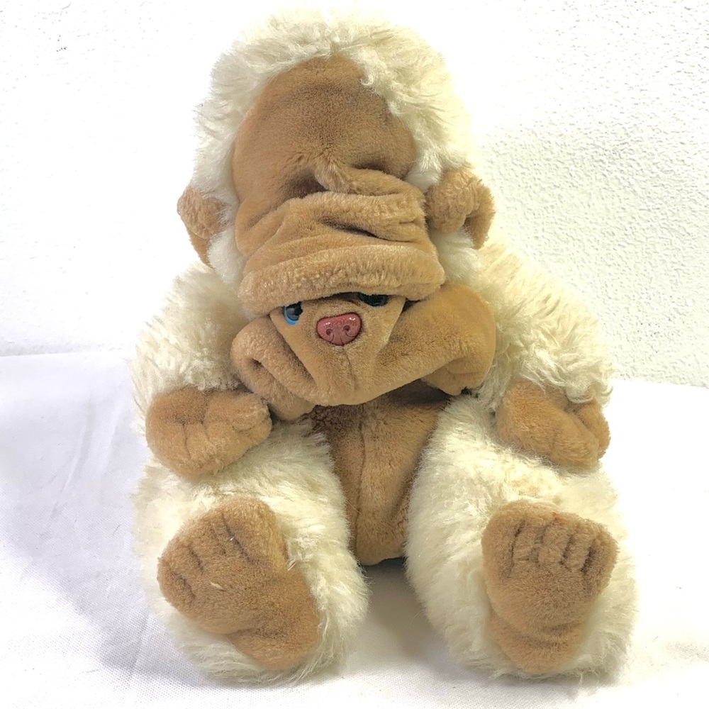 The WOW Company “ Orilla Sapiens” Blond Gorilla Stuffed Animal Plush.